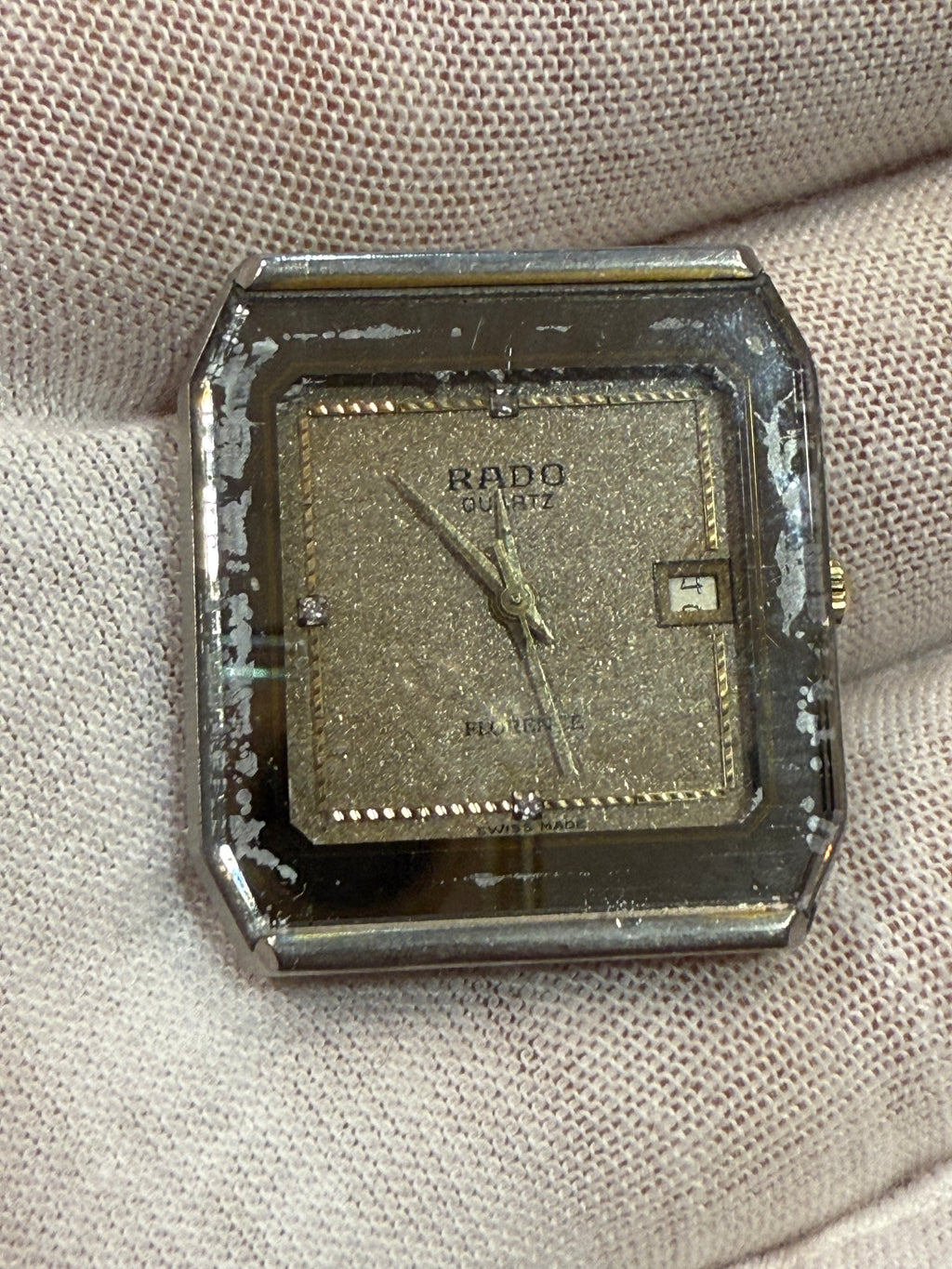 🕰️ RADO FLORENCE – QUARTZ • CASE + MOVEMENT • FOR PARTS