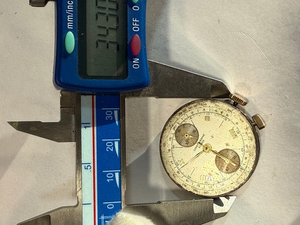 Used For Part. Vintage Chronograph with Venus 175 – Fully Serviced – Dual Pushers – Excellent Condition