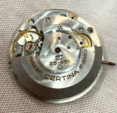 Certina Automatic “Blue Ribbon” – Complete Movement with Dial. Cal 25-651