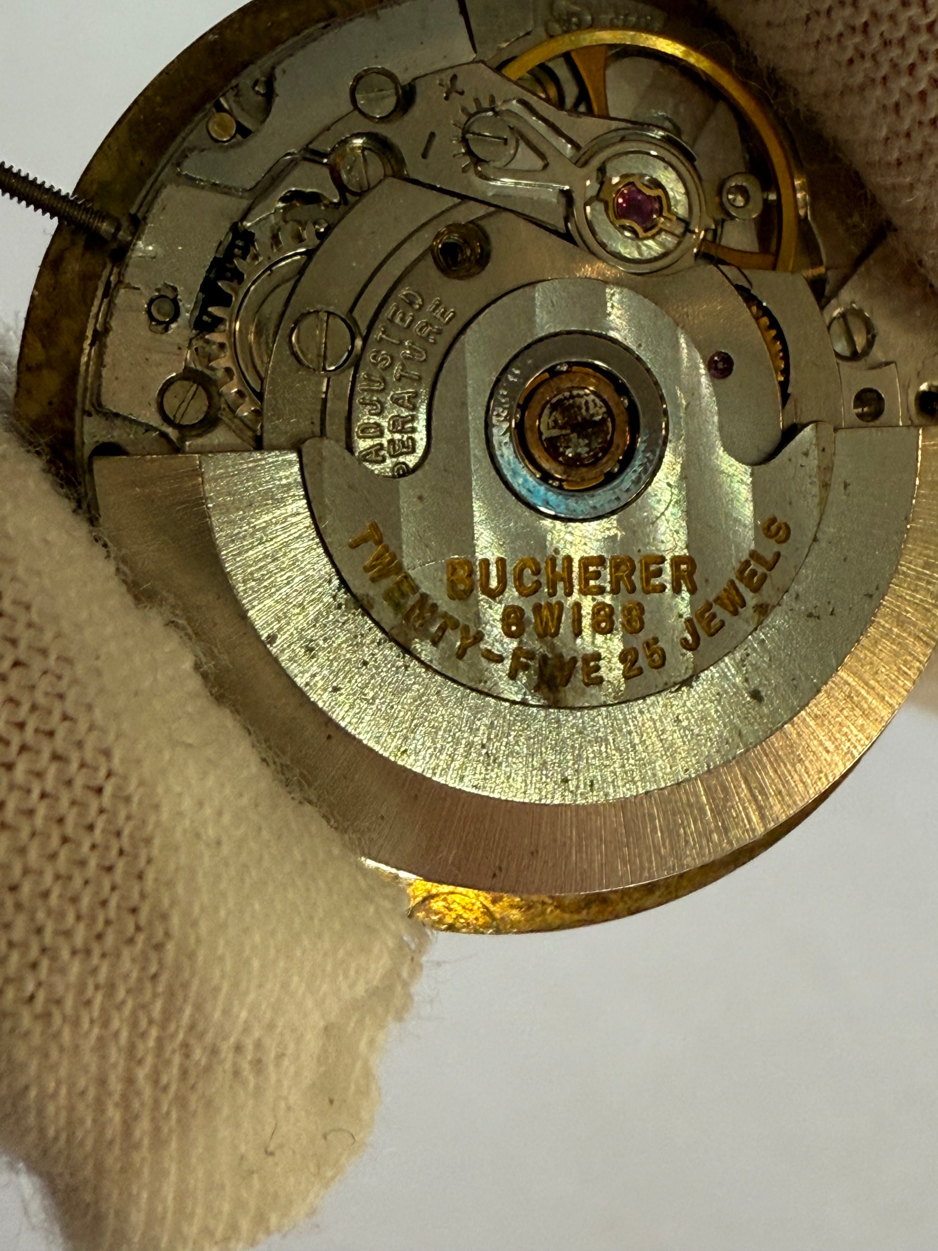 Bucherer Automatic Watch ETA 2824 • 25 Jewels • Swiss Made • Serviced • Excellent Condition