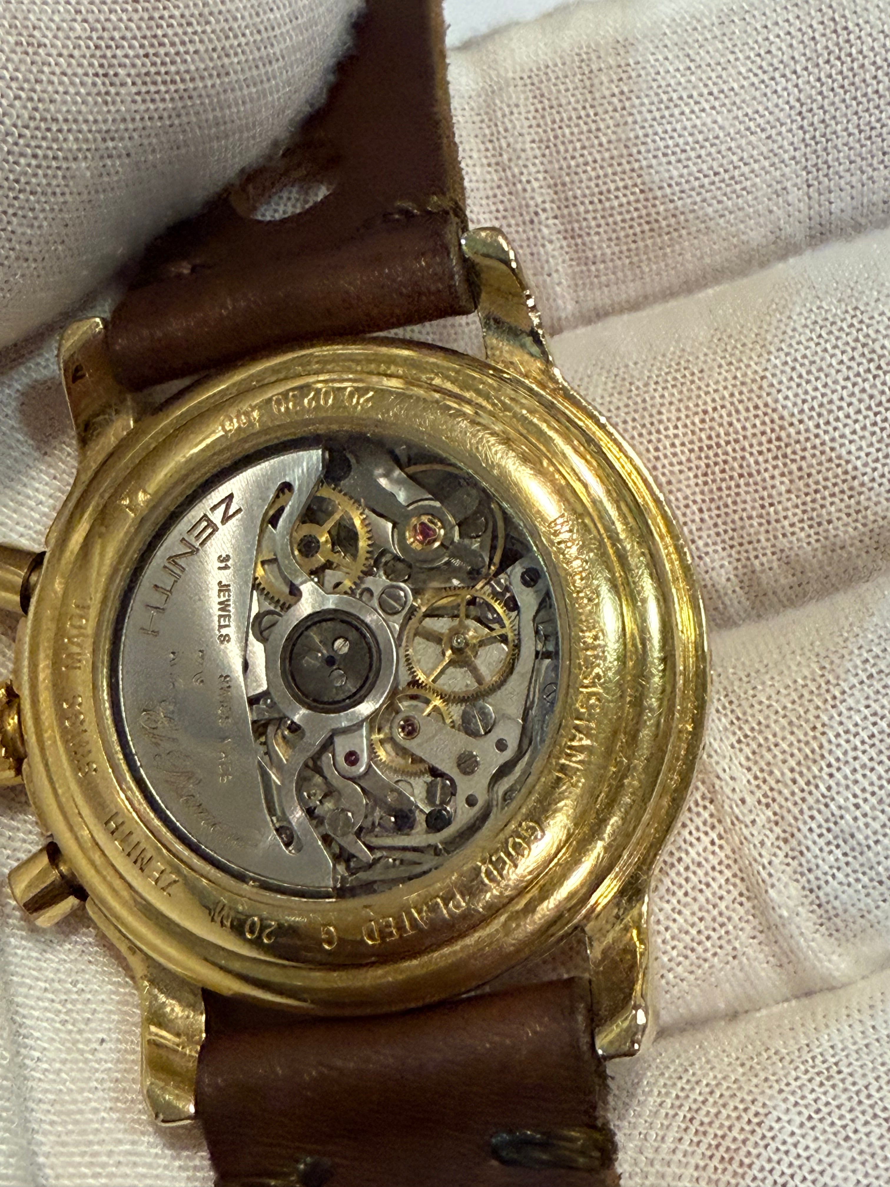 ⭐ Zenith El Primero Moonphase Triple Calendar – Vintage Collector’s Piece