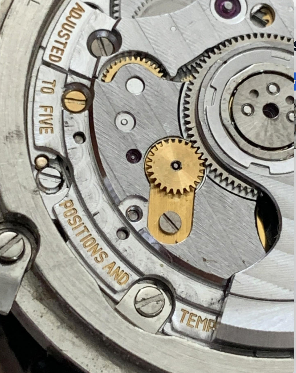 Movement Omega De Ville Co-Axialal, caliber 2202- movement competed