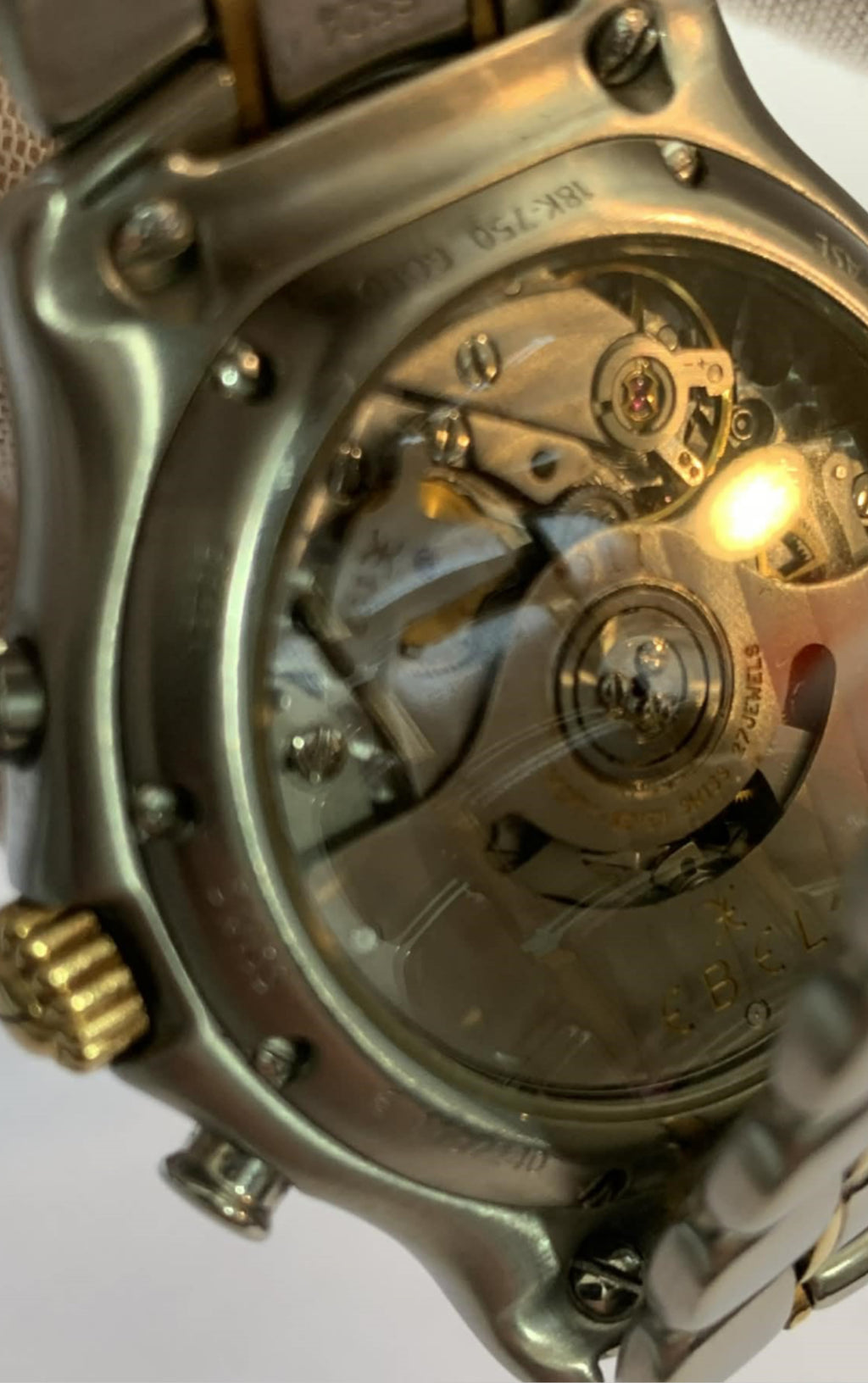 Pre-Owend. EBEL 1911 Automatic Chronograph. Case gold & steel. Cal 137. 👌⌚