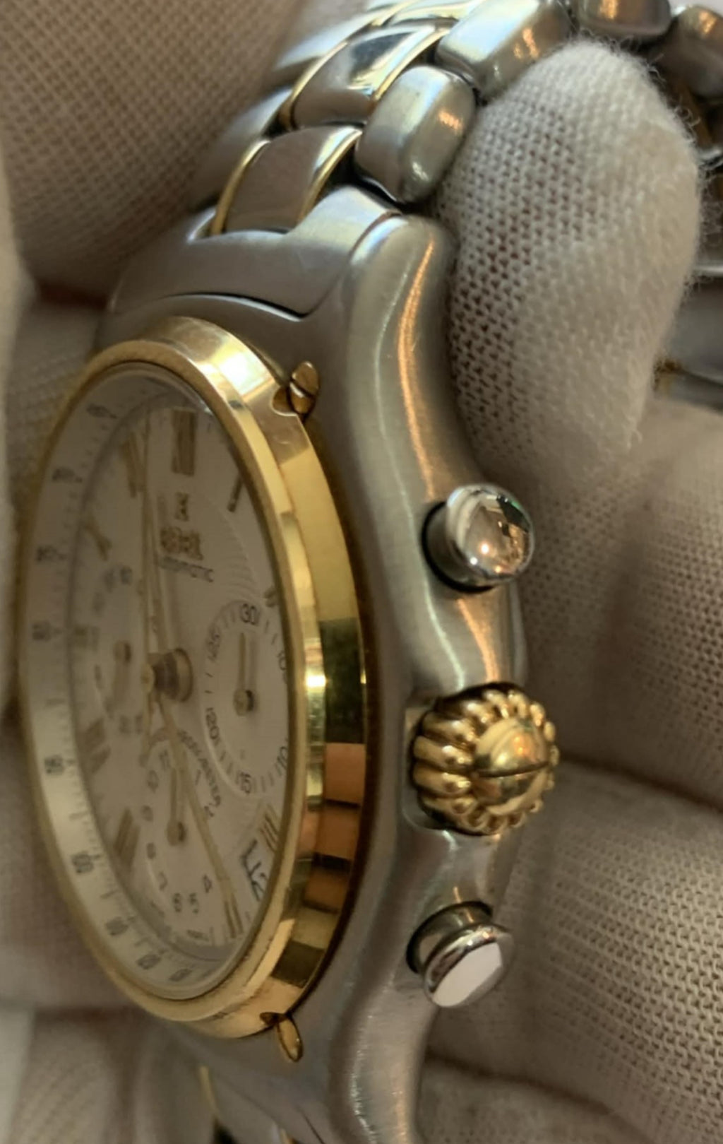 Pre-Owend. EBEL 1911 Automatic Chronograph. Case gold & steel. Cal 137. 👌⌚