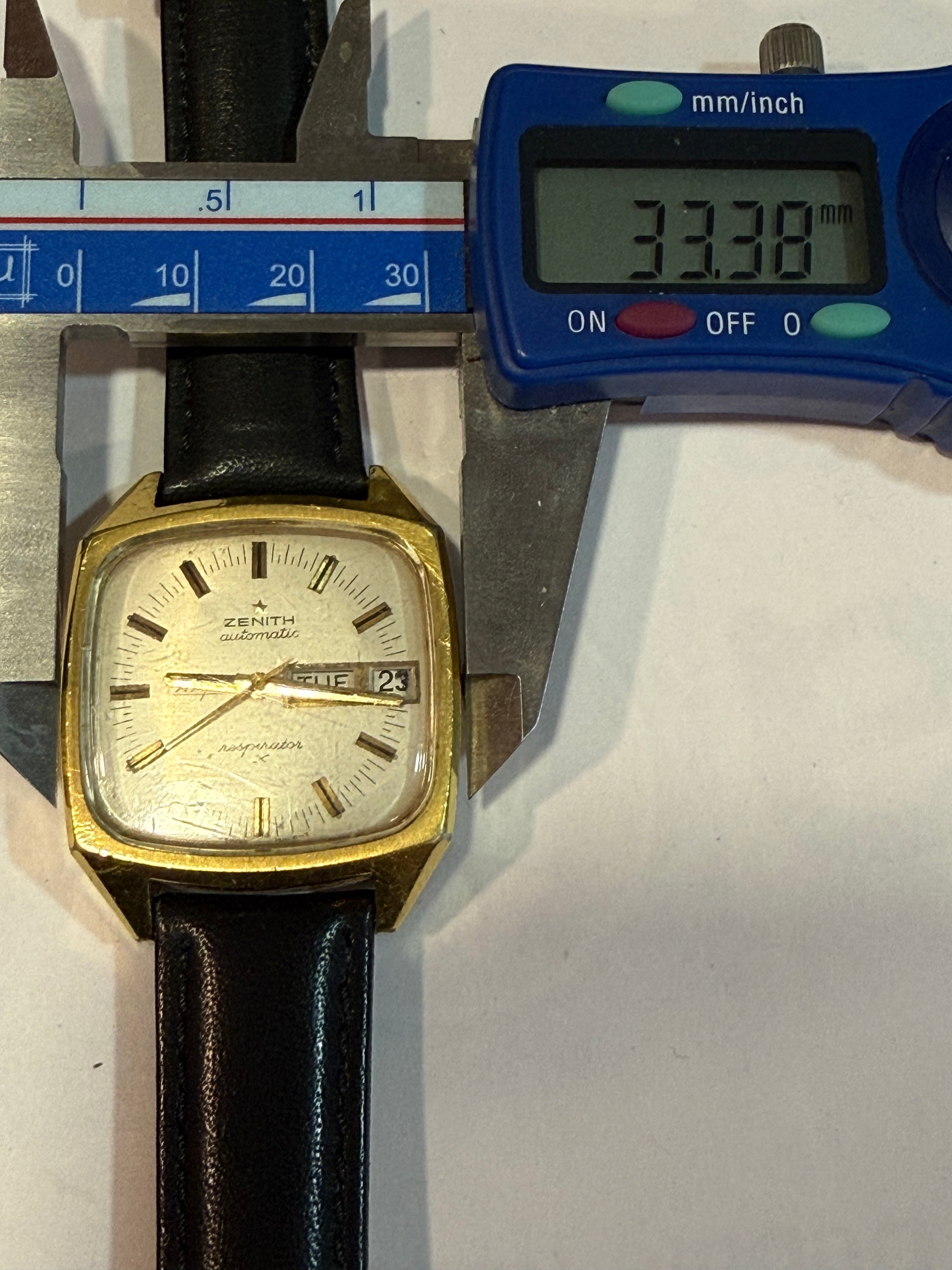 Zenith Respirator X – Vintage Swiss Automatic Watch, Day/Date, Gold-Tone Case (Serviced)