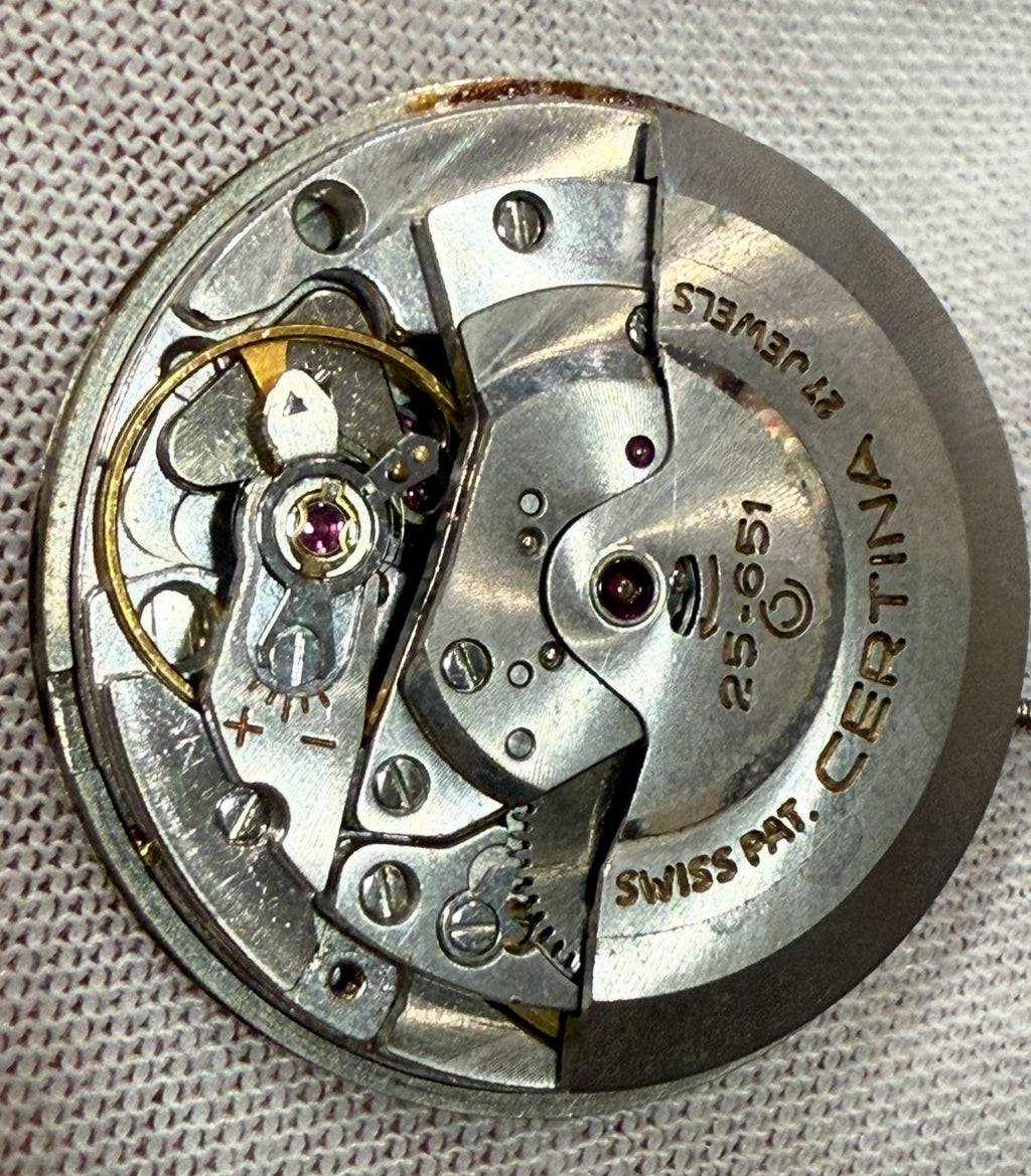 Certina Automatic “Blue Ribbon” – Complete Movement with Dial. Cal 25-651