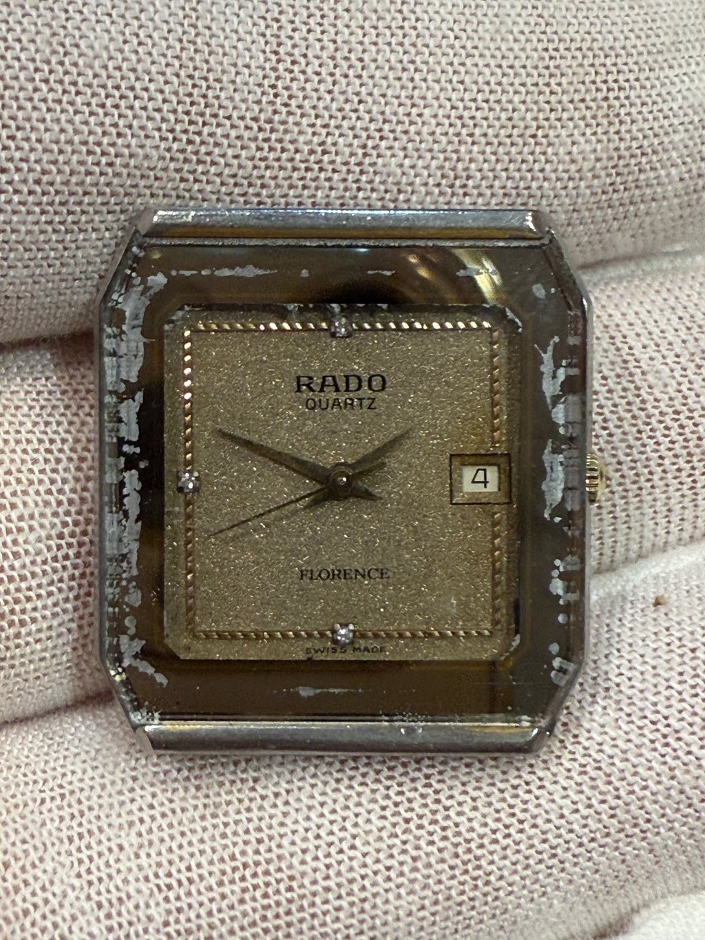 🕰️ RADO FLORENCE – QUARTZ • CASE + MOVEMENT • FOR PARTS