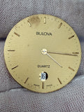 Bulova Quartz Movement – ETA 255.441 • 29.8 mm Gold Dial • Date • Fully Working