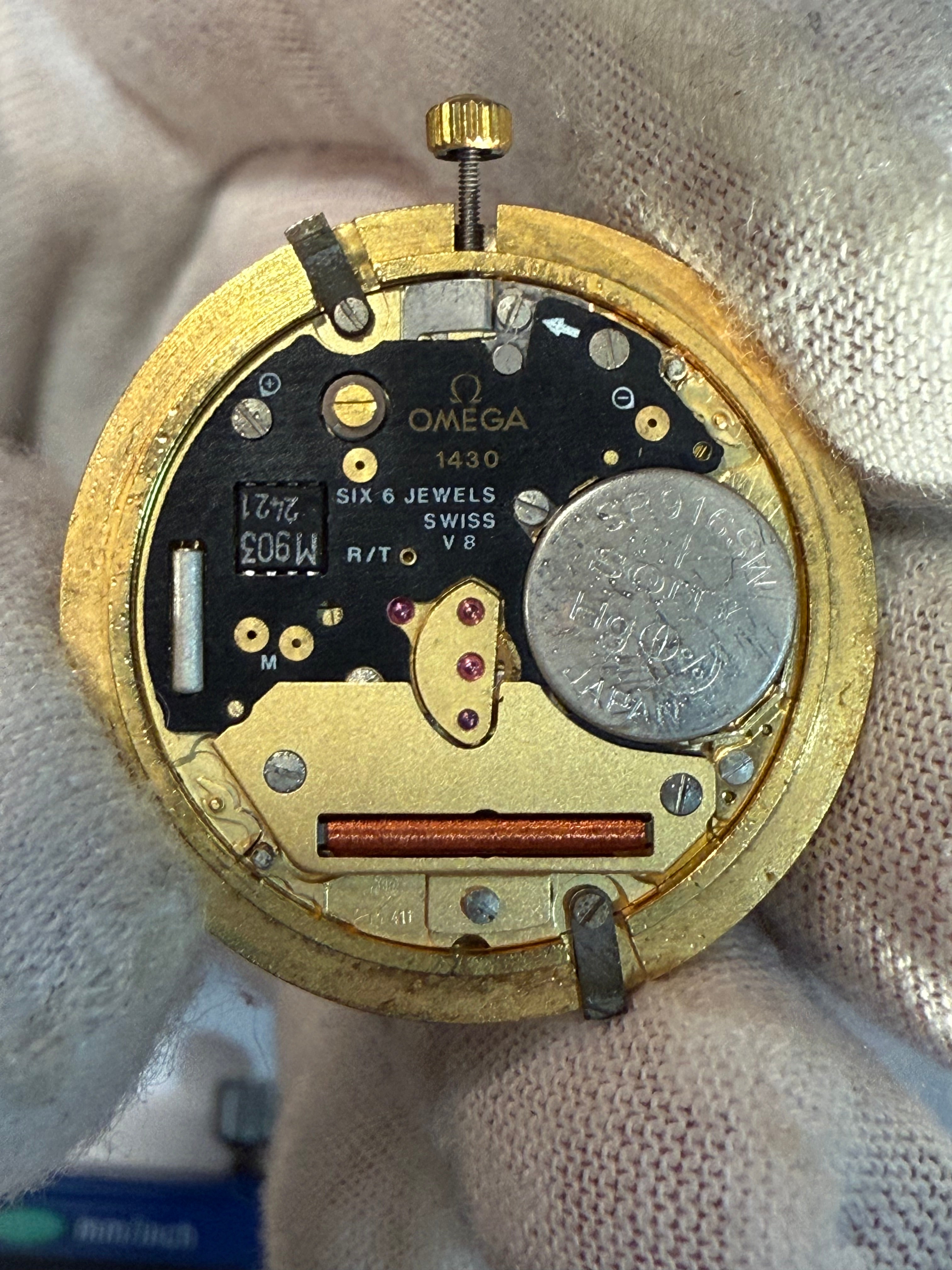 ✔ Omega Quartz Movement Copleted– Caliber 1430. Work