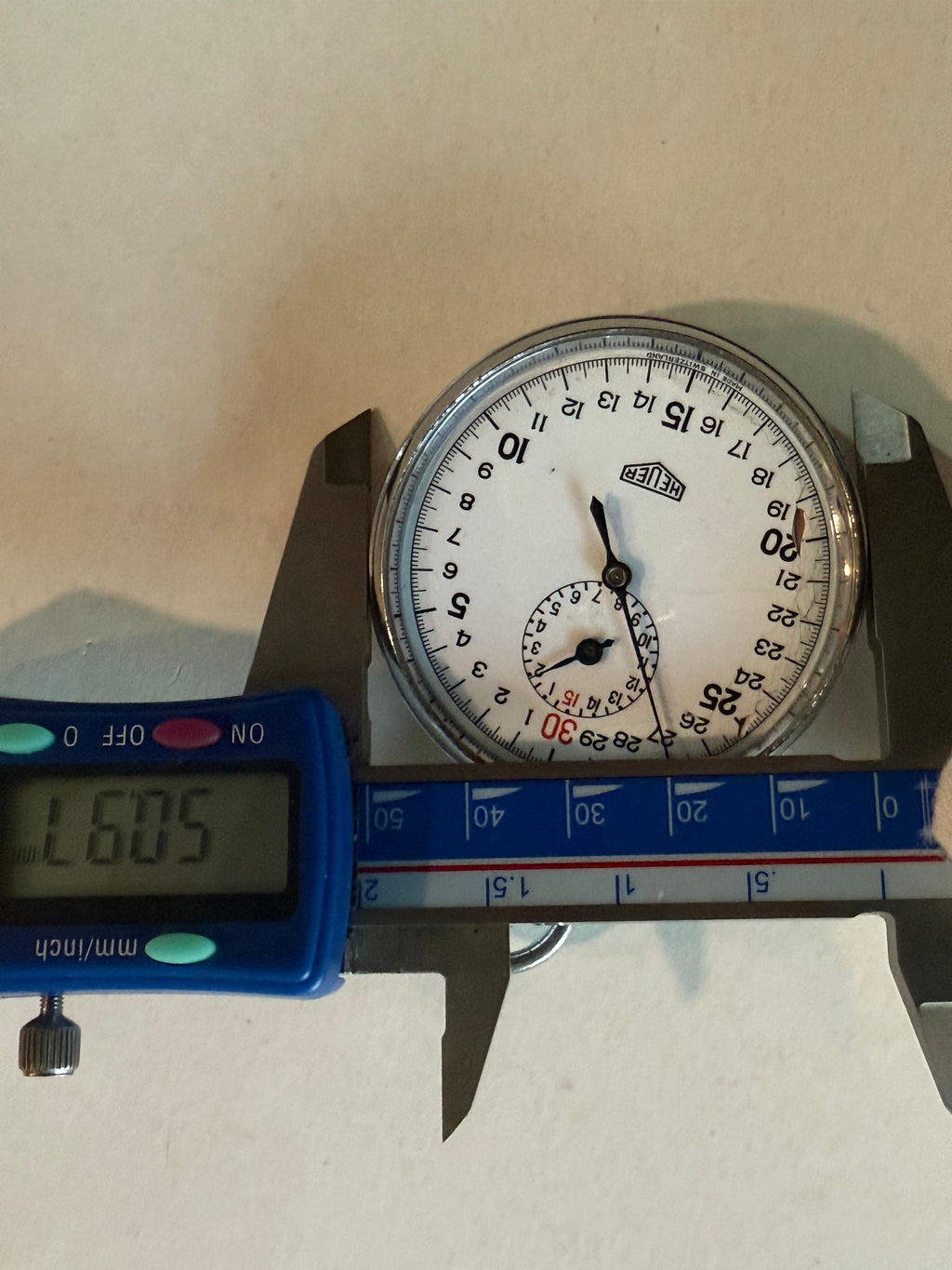 ⏱️ Pocket Chronometer Heuer Vintage Swiss Timepiece – Ref. 818665. Case 51mm