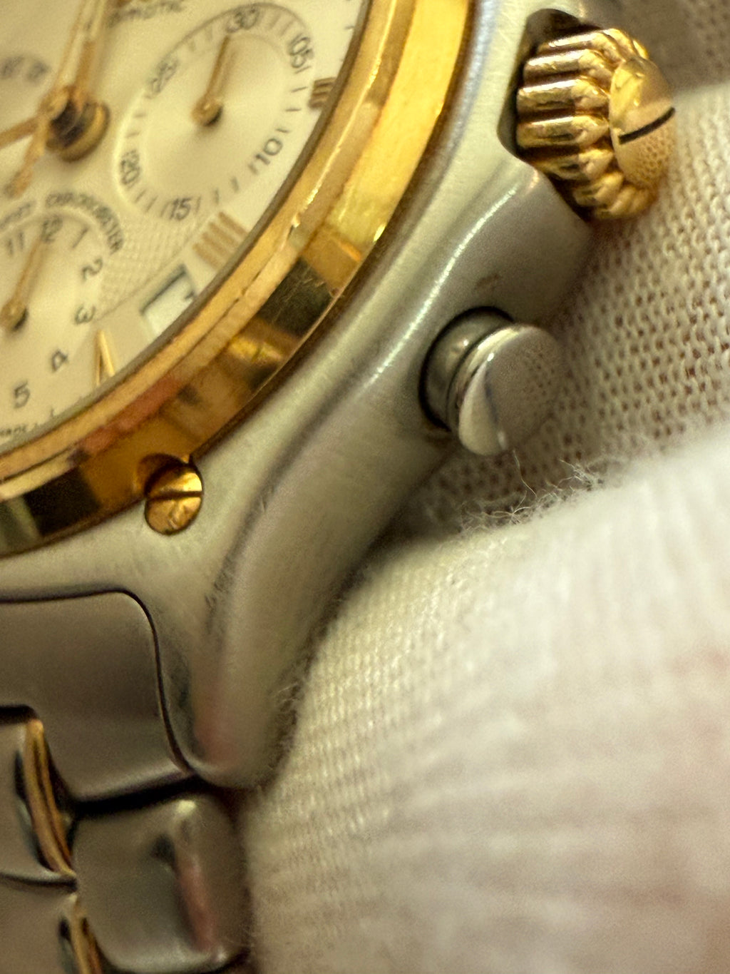 Pre-Owend. EBEL 1911 Automatic Chronograph. Case gold & steel. Cal 137. 👌⌚