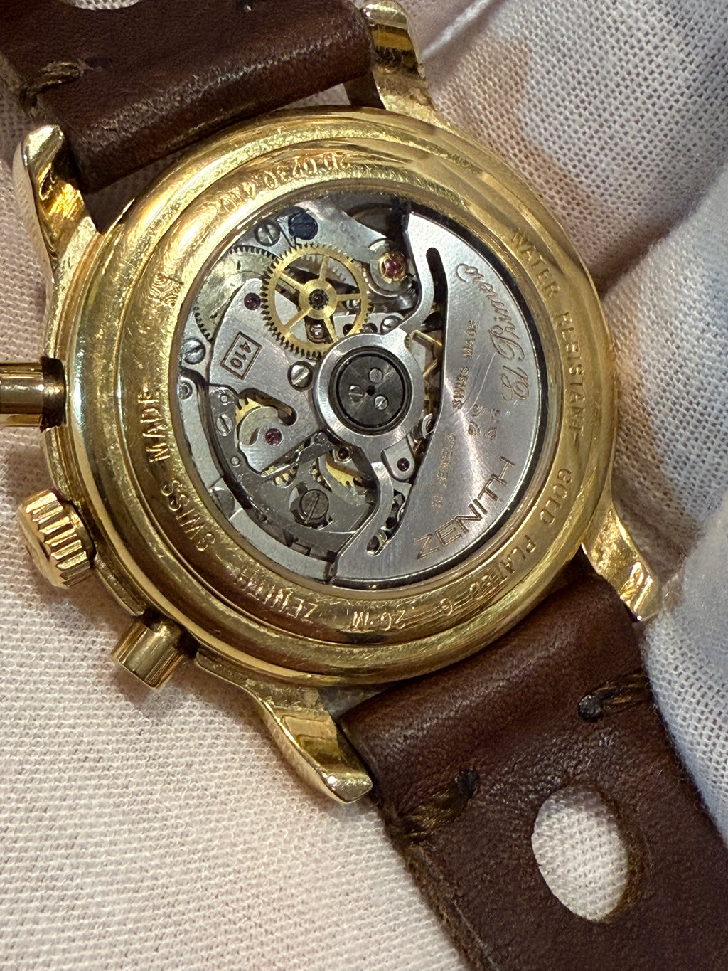 ⭐ Zenith El Primero Moonphase Triple Calendar – Vintage Collector’s Piece