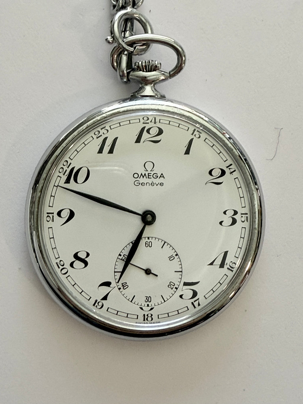 Omega-Pocket-case-48mm-yers 1990-Perfet Conditon. Work Perfect.