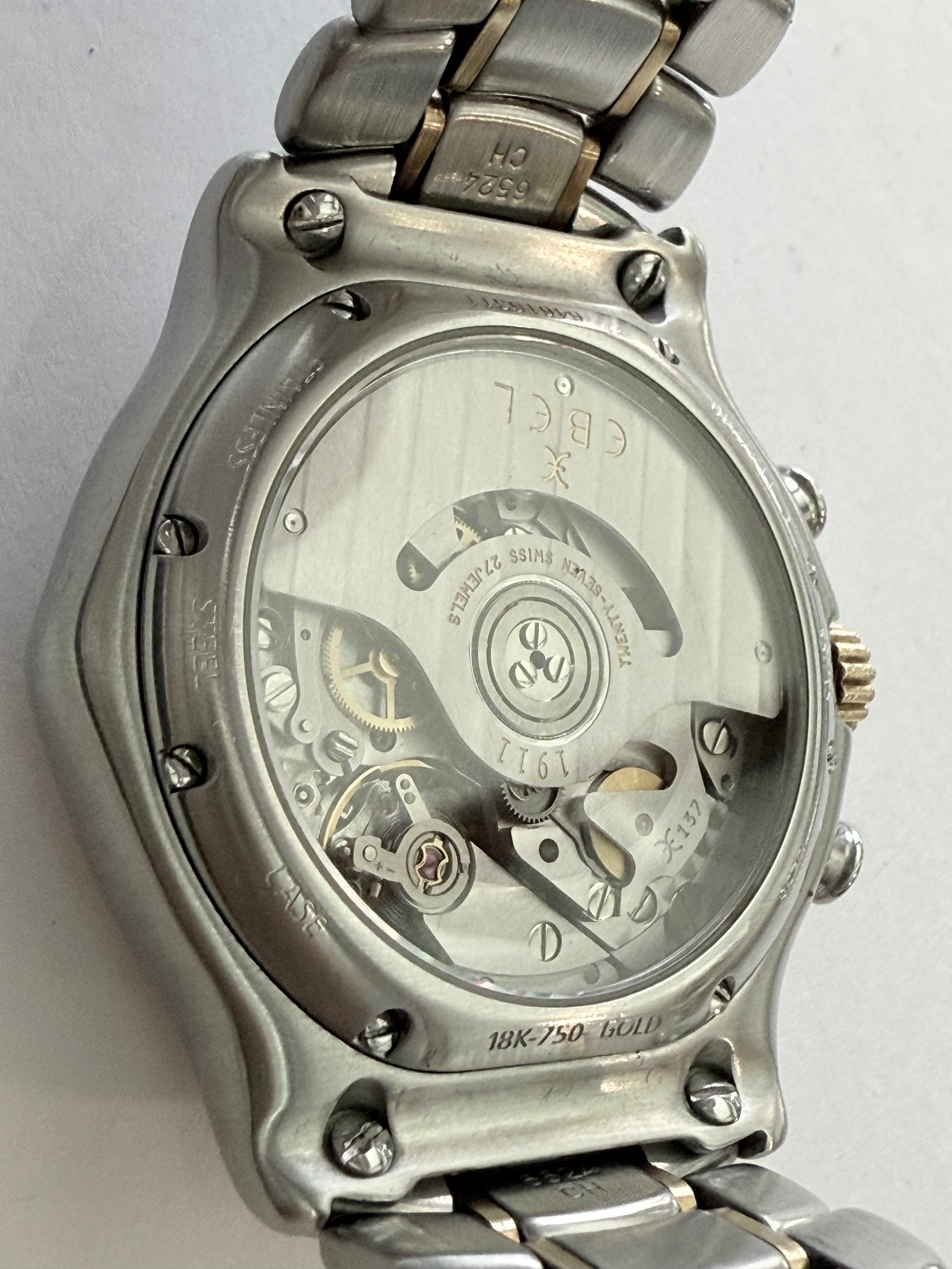 Pre-Owend. EBEL 1911 Automatic Chronograph. Case gold & steel. Cal 137. 👌⌚