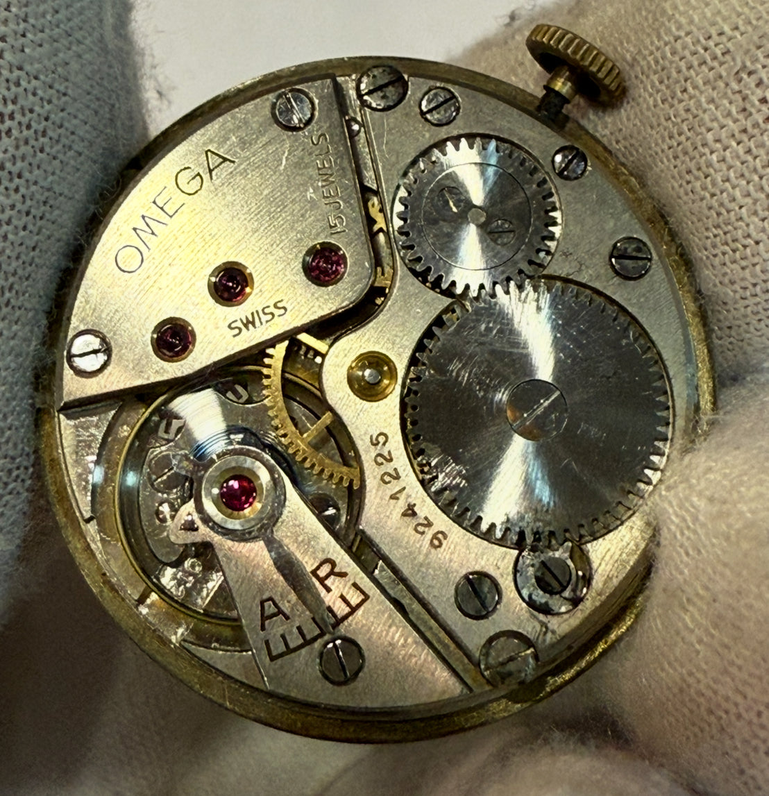 Vintage Omega Manual Wind Movement – Caliber 26.5 / 30T2 – Rare Antique Swiss Watch Mechanism (32.38mm)