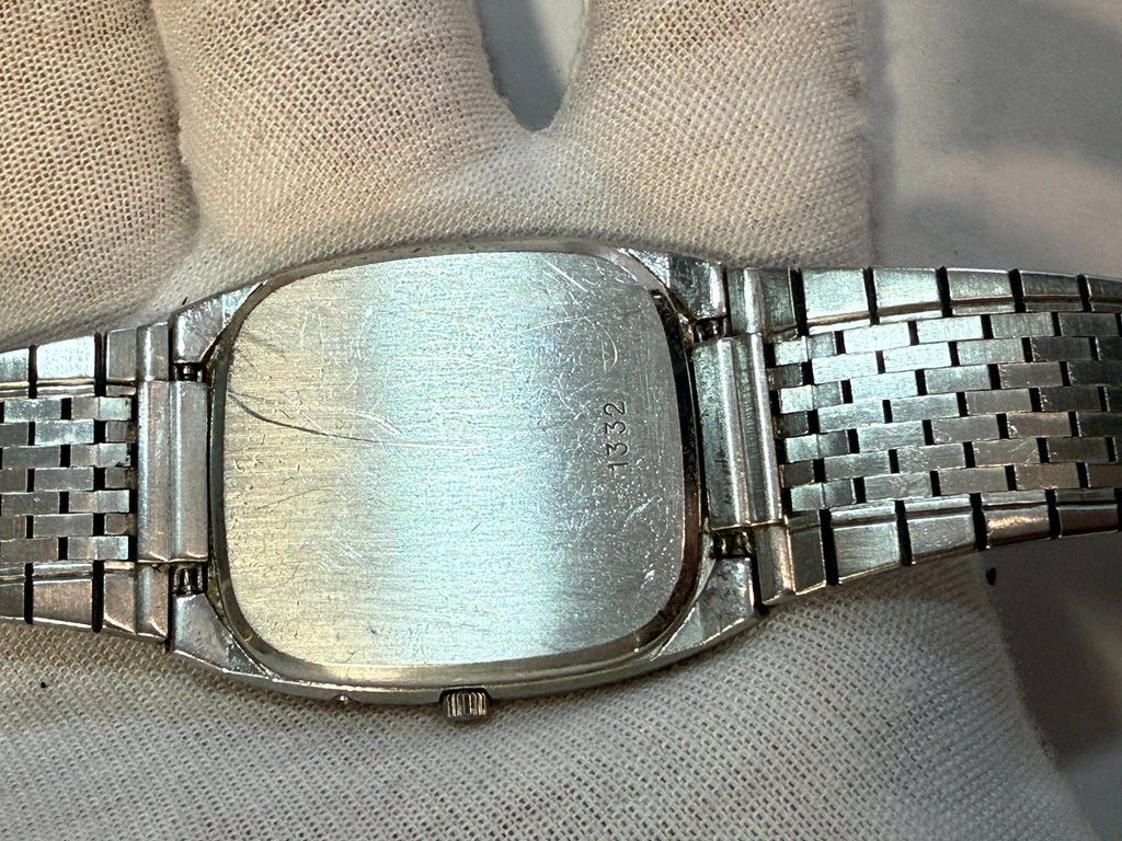 Omega De Ville Quartz – Vintage Stainless Steel Watch (For Parts or Repair)