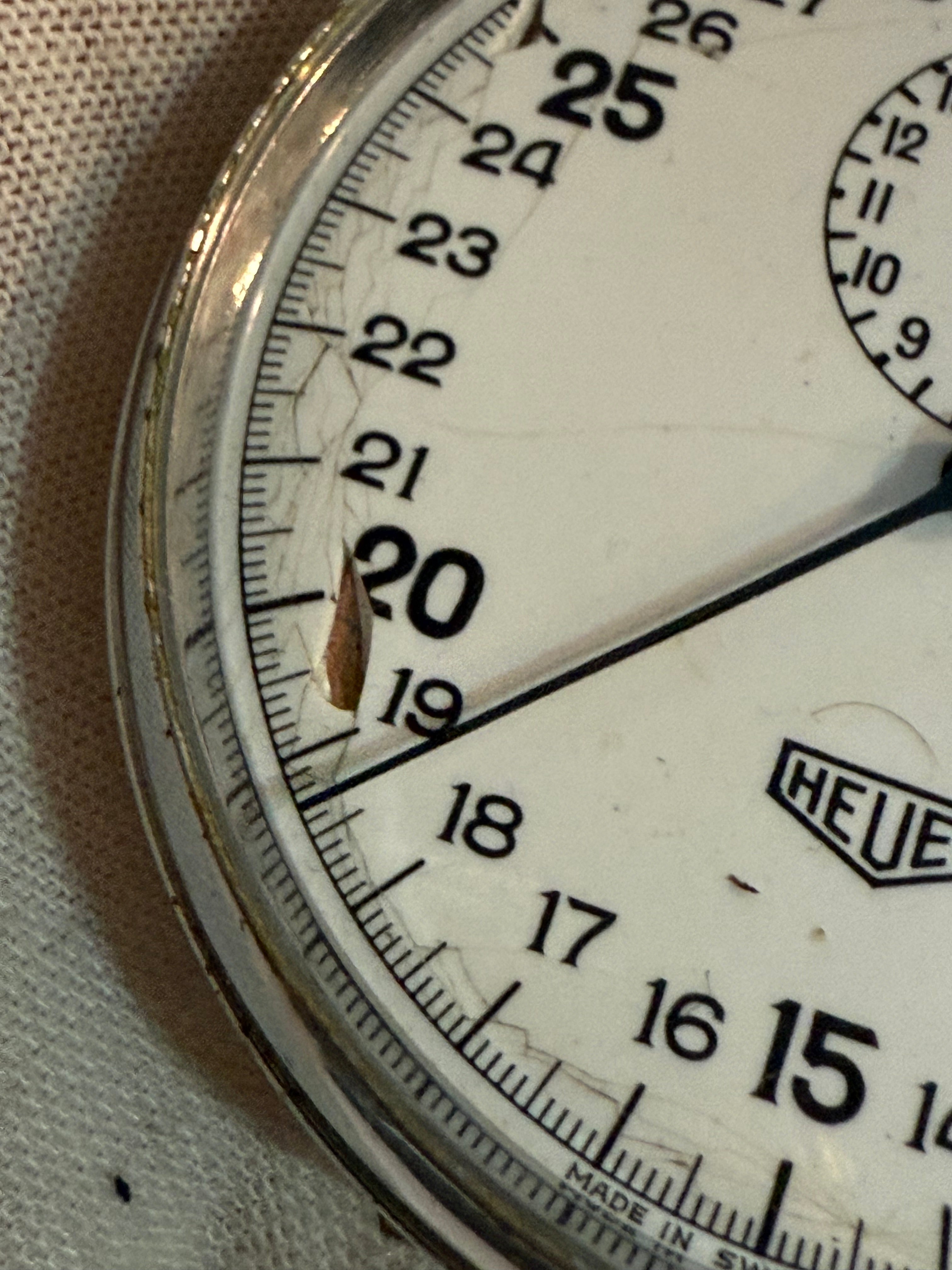 ⏱️ Pocket Chronometer Heuer Vintage Swiss Timepiece – Ref. 818665. Case 51mm