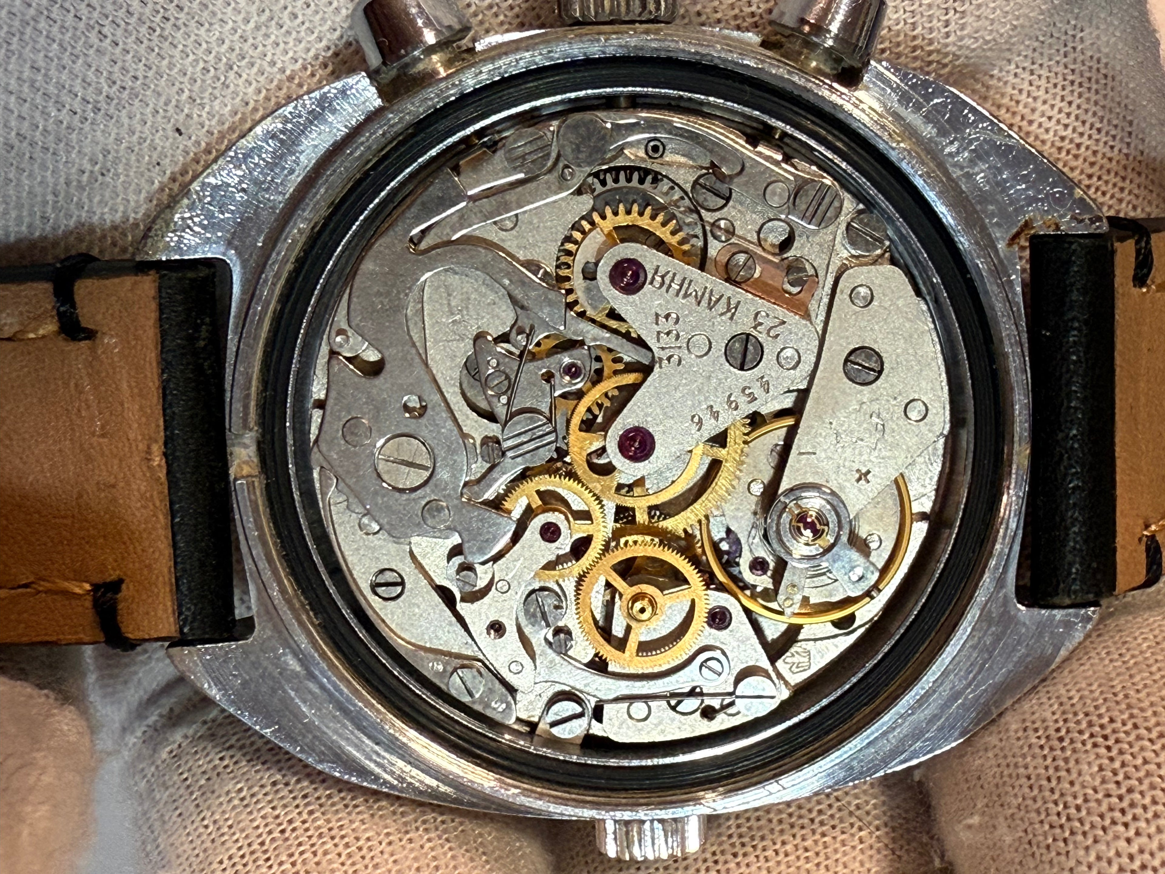 Poljot 3133 Vintage Chronograph – 40mm Steel Case – USSR Mechanical Watch