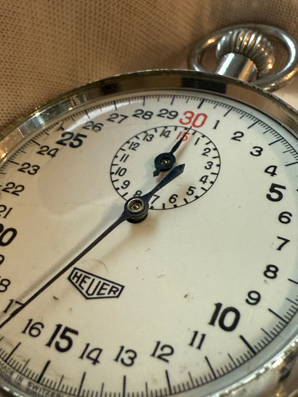 ⏱️ Pocket Chronometer Heuer Vintage Swiss Timepiece – Ref. 818665. Case 51mm