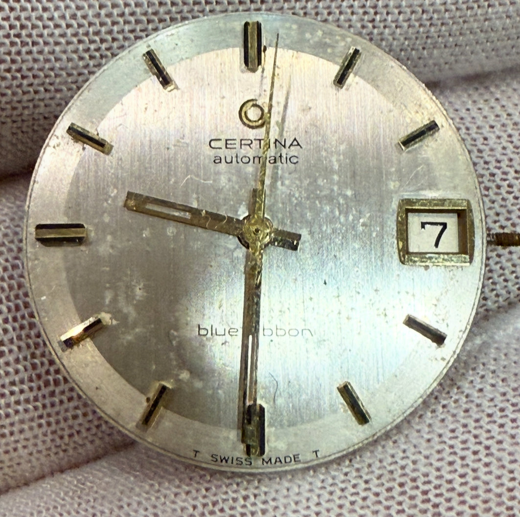 Certina Automatic “Blue Ribbon” – Complete Movement with Dial. Cal 25-651