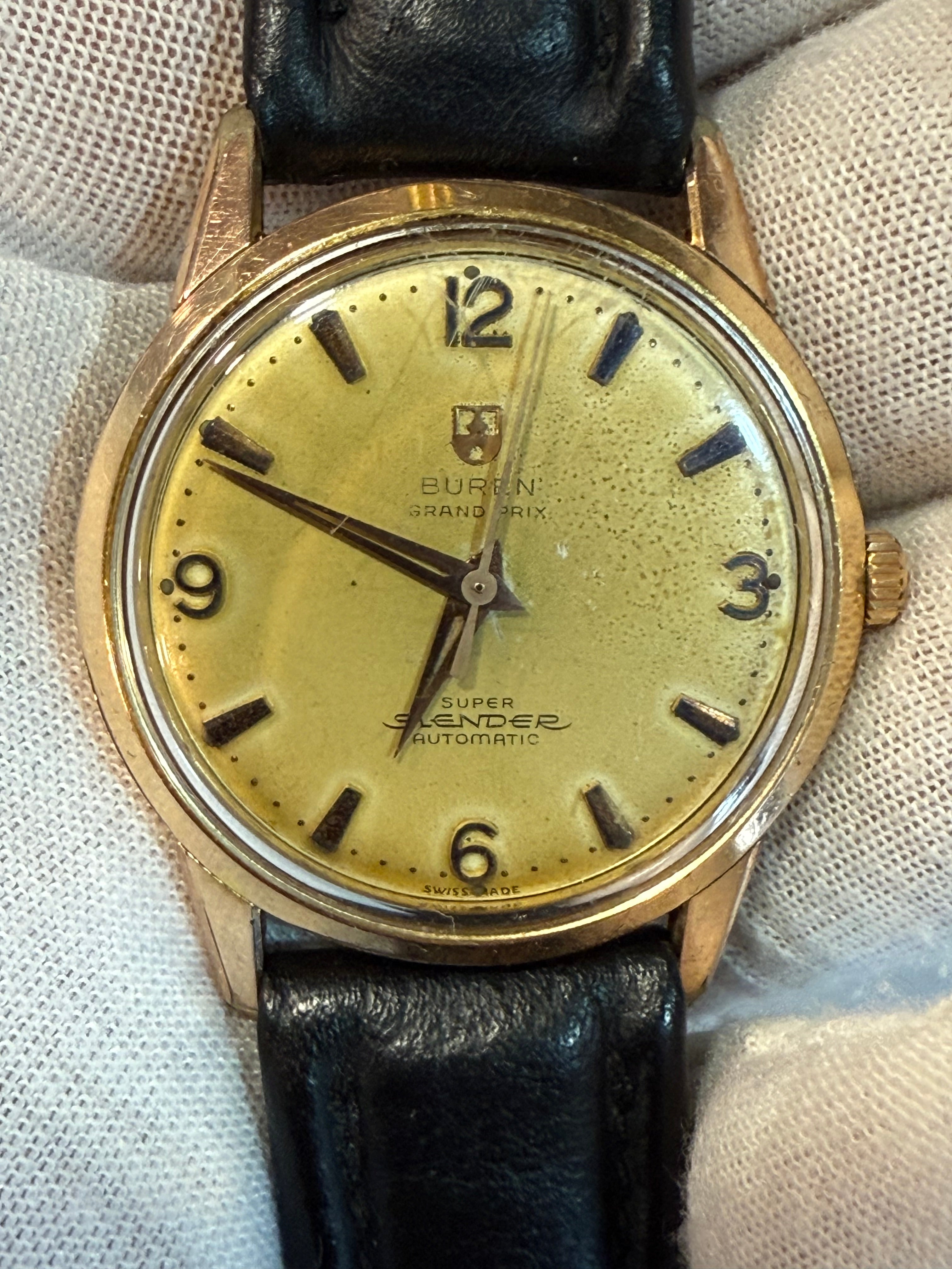 Buren Grand Prix “Super Slender” – Swiss Automatic Vintage Watch