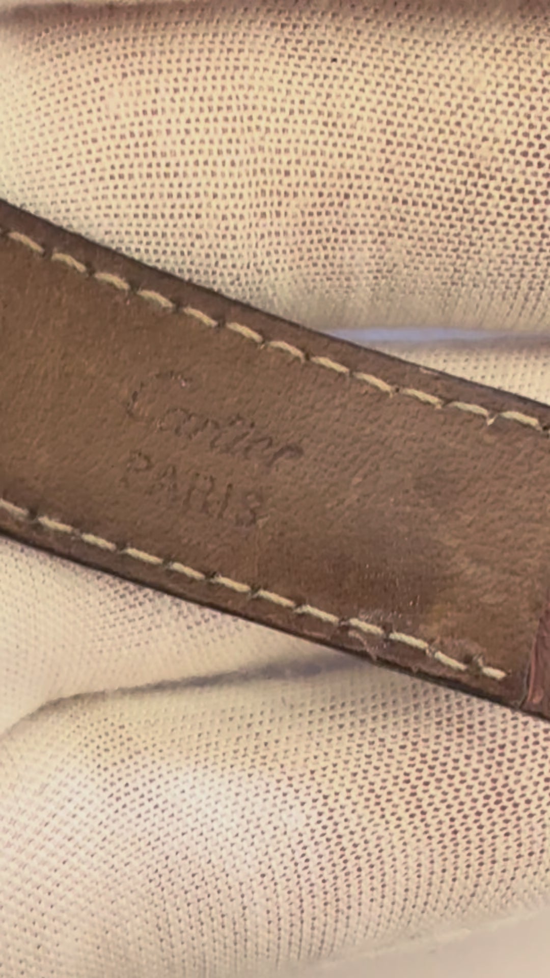 Original Cartier Leather Strap 18mm – Vintage