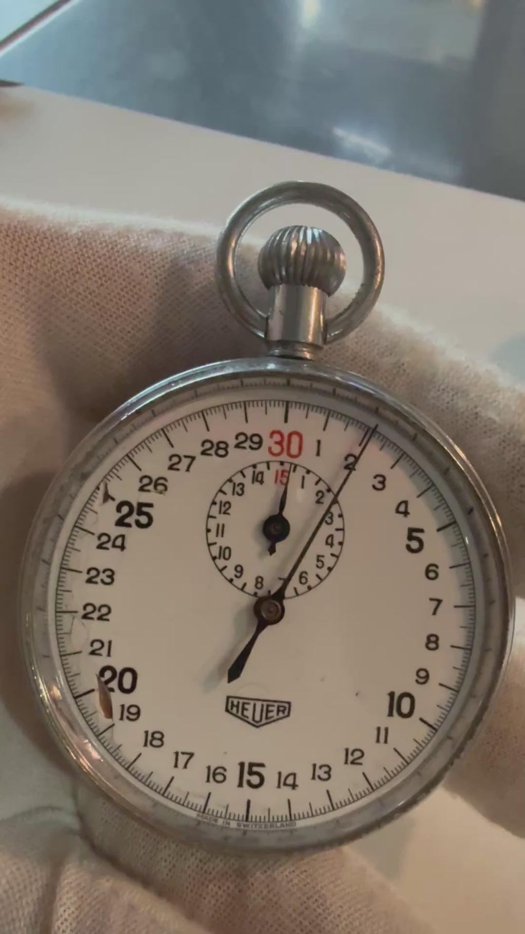 ⏱️ Pocket Chronometer Heuer Vintage Swiss Timepiece – Ref. 818665. Case 51mm