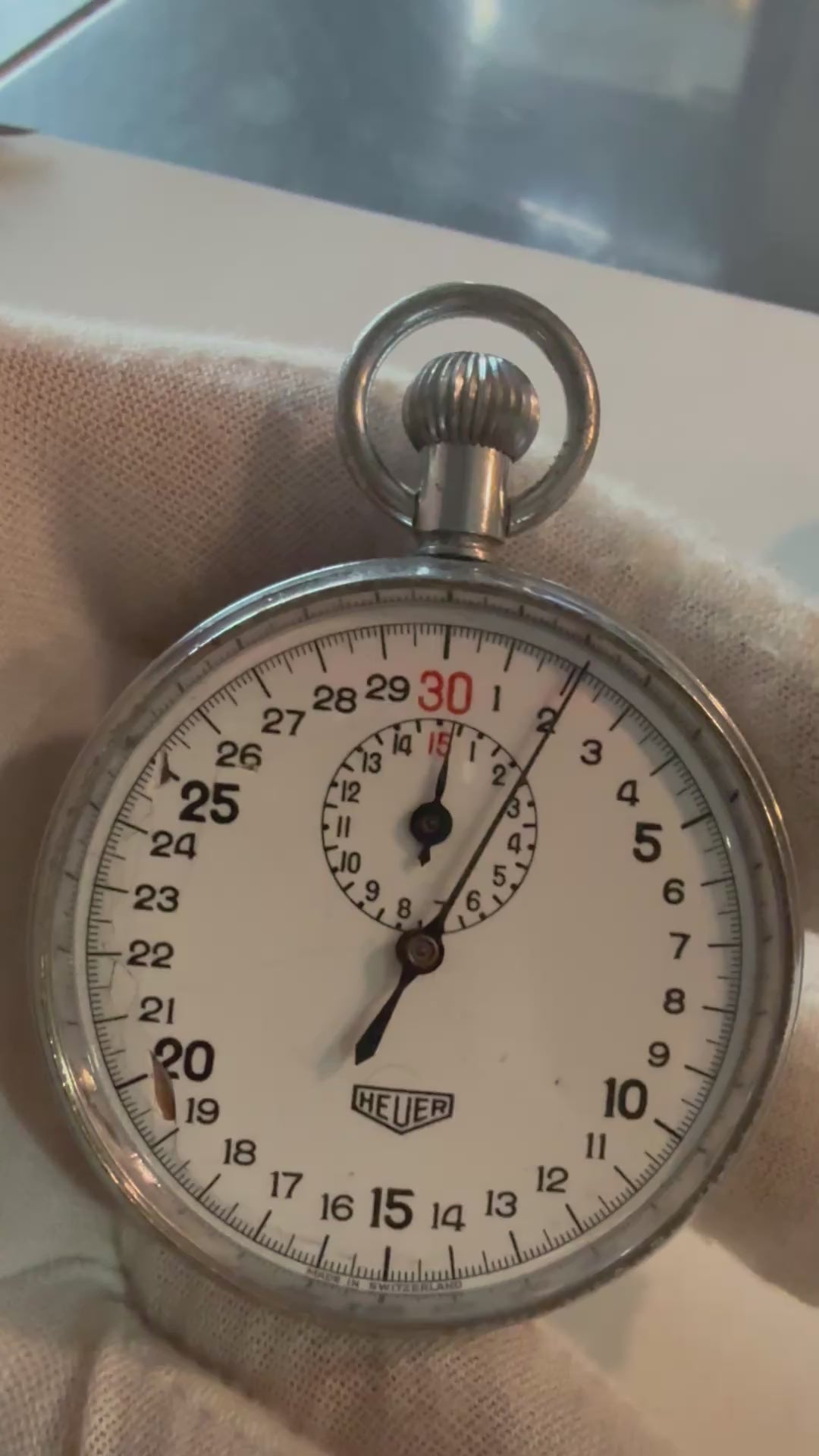 ⏱️ Pocket Chronometer Heuer Vintage Swiss Timepiece – Ref. 818665. Case 51mm